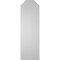 Ekena Millwork Octagonal Top Surface Mount PVC Gable Vent w/ 2"W x 2"P Brickmould Sill Frame, 12"W x 38"H GVPOT12X3803SN - alternate 3